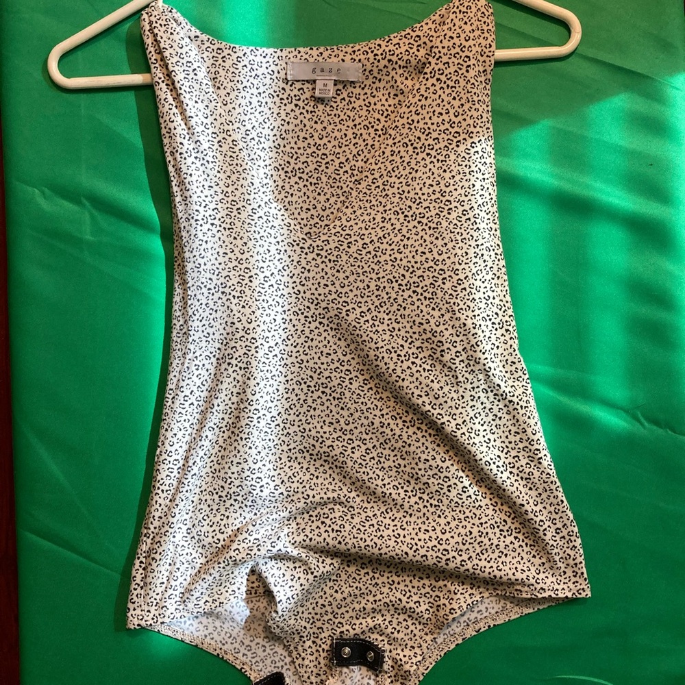 Gaze Leopard Print  Bodysuit